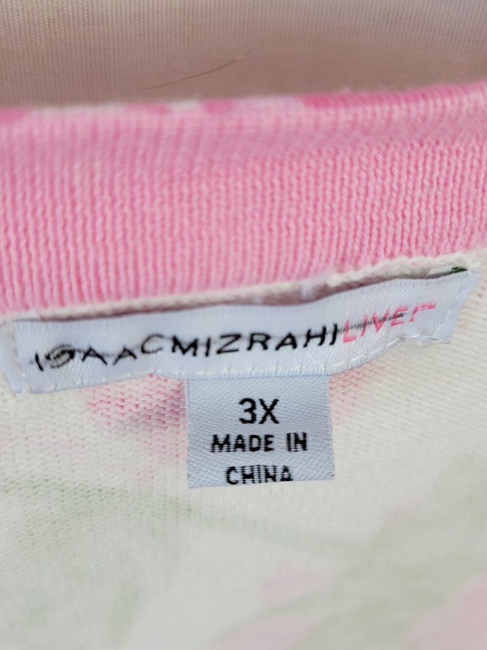 Isaac Mizrahi Sweater Cardigan Top 3X Floral Rose Gardencore Granny Chic Cottage - Picture 8 of 11